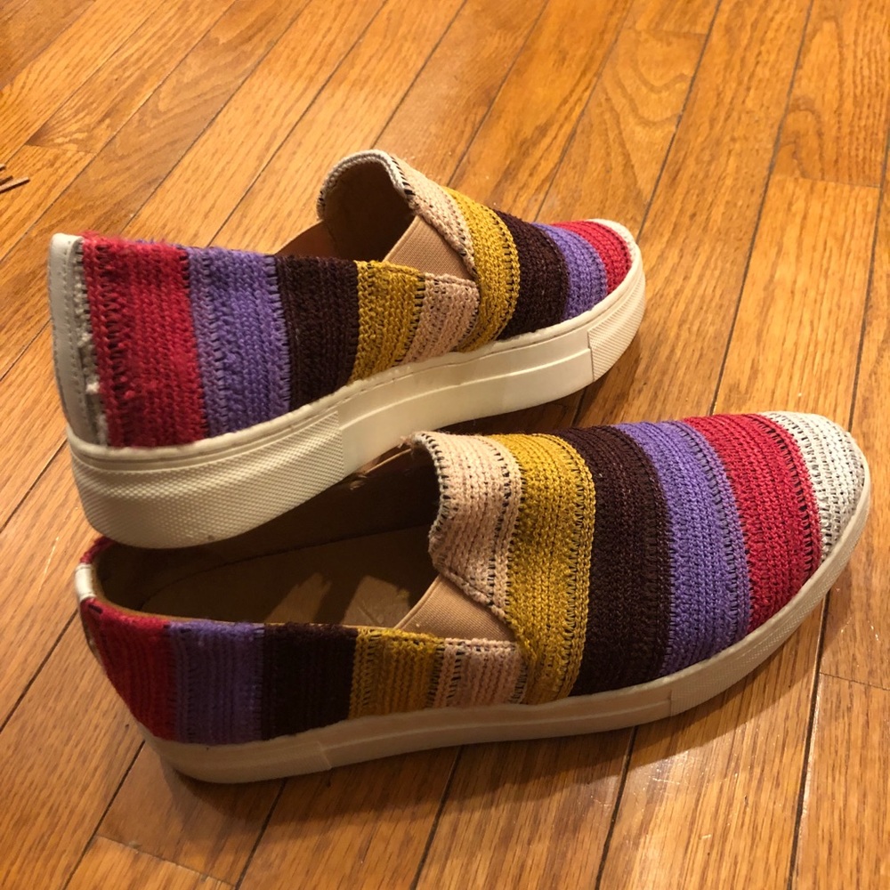 Seychelles brand multi colored slip ons